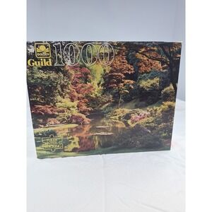 Golden Guild Floral Garden 1000 Piece Jigsaw Puzzle Vintage Landscape 4710-45